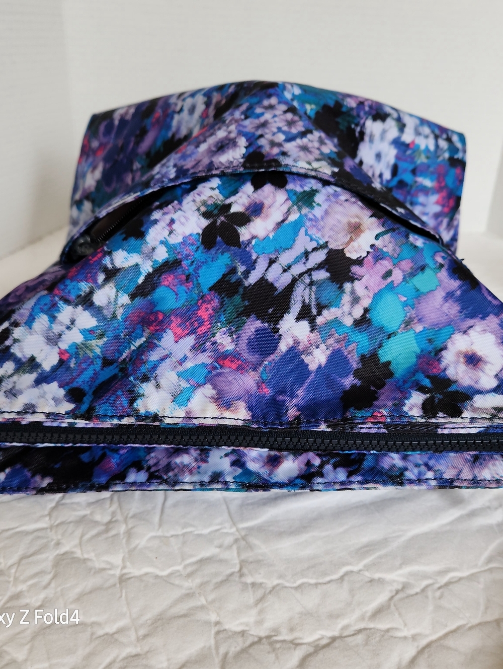 Kipling Floral Crossbody in Blue, Purple & Teal - Picture 9 of 12